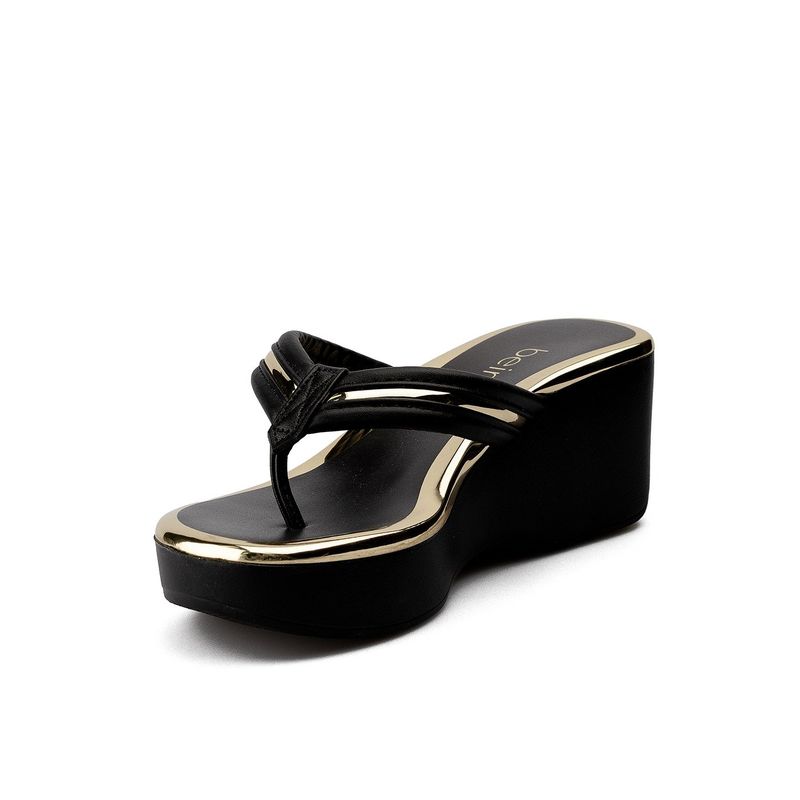 BEIRA RIO - Plataforma para mujer Beira Rio Negro 0228455-305DORADO