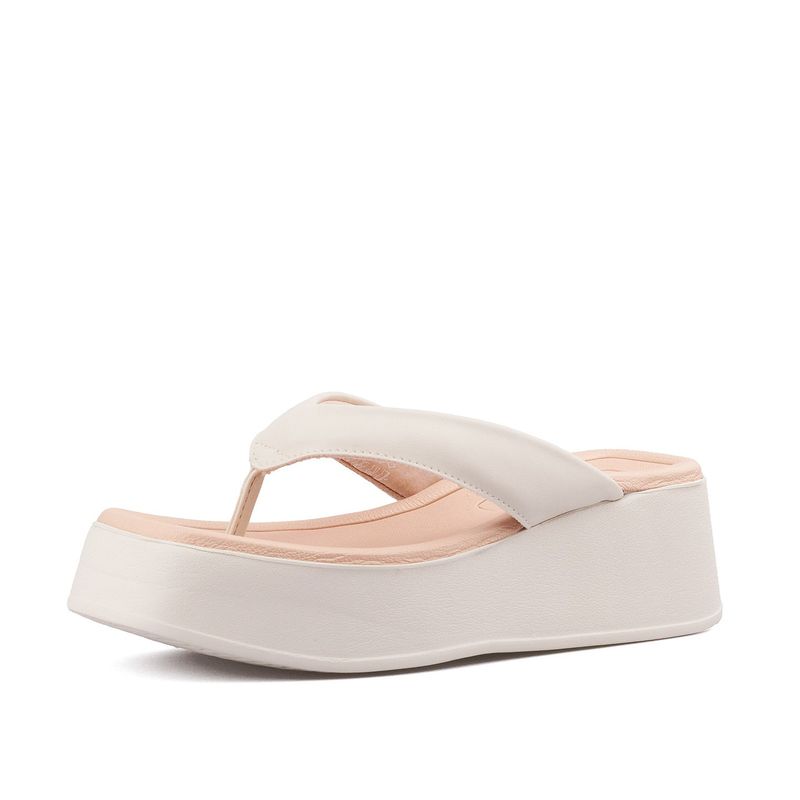 BEIRA RIO - Plataforma para mujer estilo bloque Beira Rio 0228530-100BLANCO