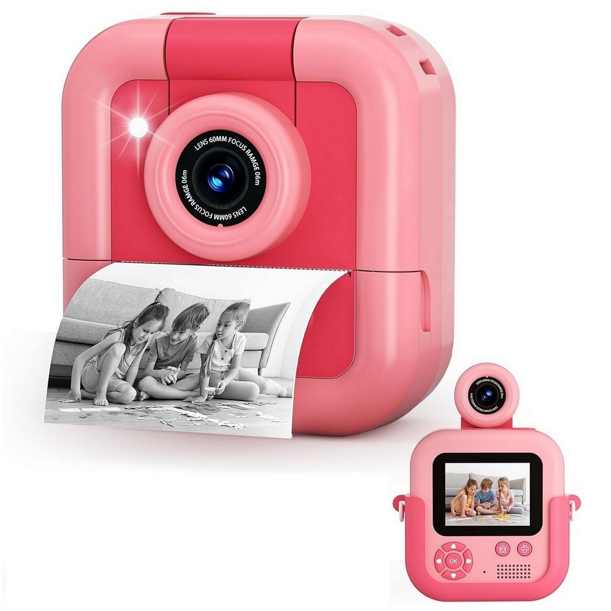 GENERICO - Cámara Instantánea Niños Con Impresión Cámara Video Digital