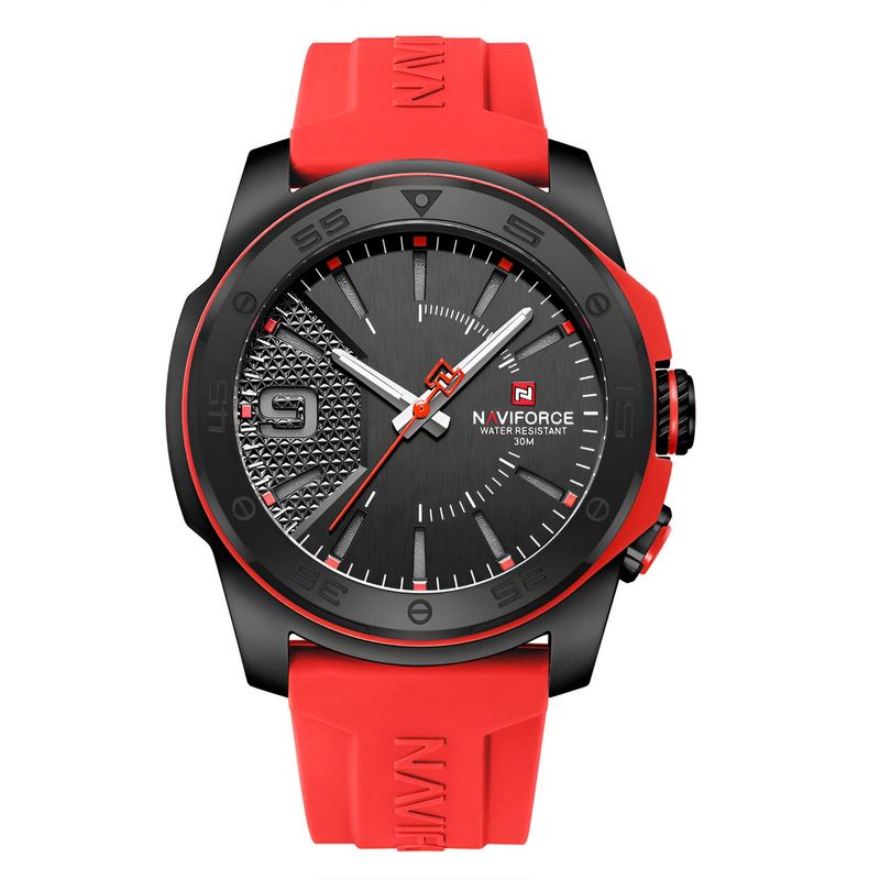 NAVIFORCE - Reloj Naviforce Deportivo Nf7112 Goma Hombre Led + Estuche