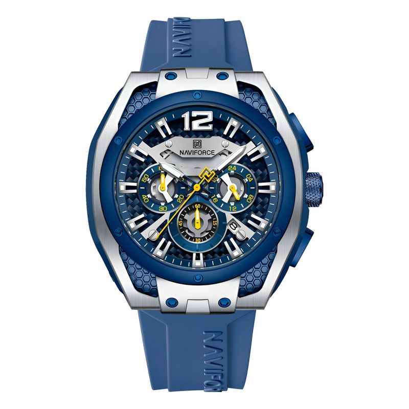 NAVIFORCE - Reloj Naviforce Deportivo Nf8063 Goma Hombre + Estuche