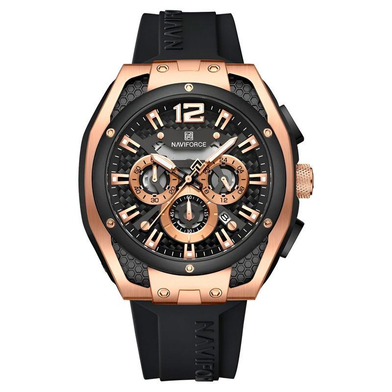 NAVIFORCE - Reloj Naviforce Deportivo Nf8063 Goma Hombre + Estuche