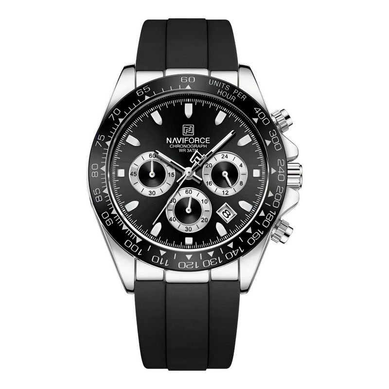 NAVIFORCE - Reloj Naviforce Casual Nf8054 Goma Hombre + Estuche