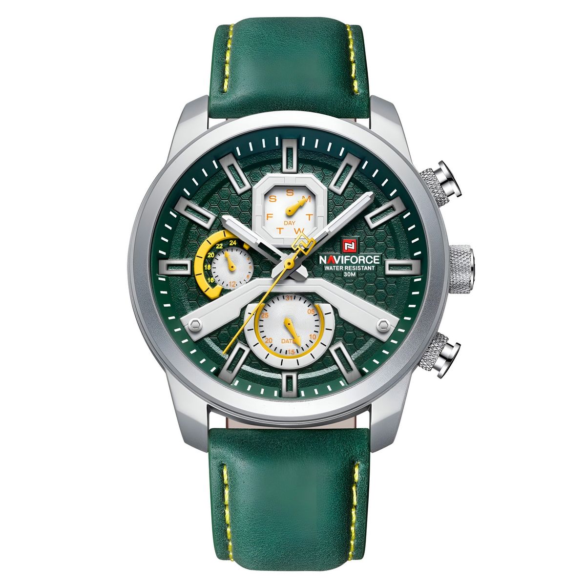 NAVIFORCE - Reloj Naviforce Casual Nf9211l Cuero Hombre + Estuche