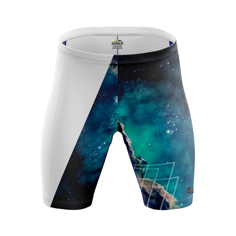 ARMAZI SPORT - LYCRA SHORT DE COMPRESIÓN NATACIÓN ARMAZI HOMBRE BLANCO GALAXIA