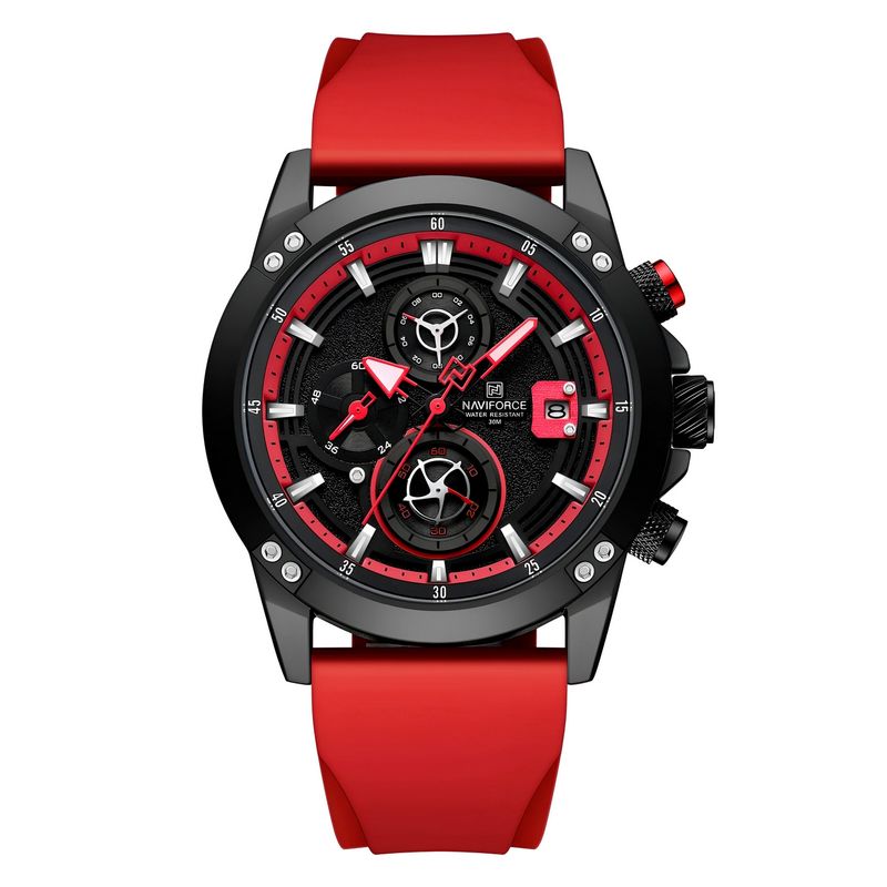 NAVIFORCE - Reloj Naviforce Deportivo Nf8033 Goma Hombre + Estuche