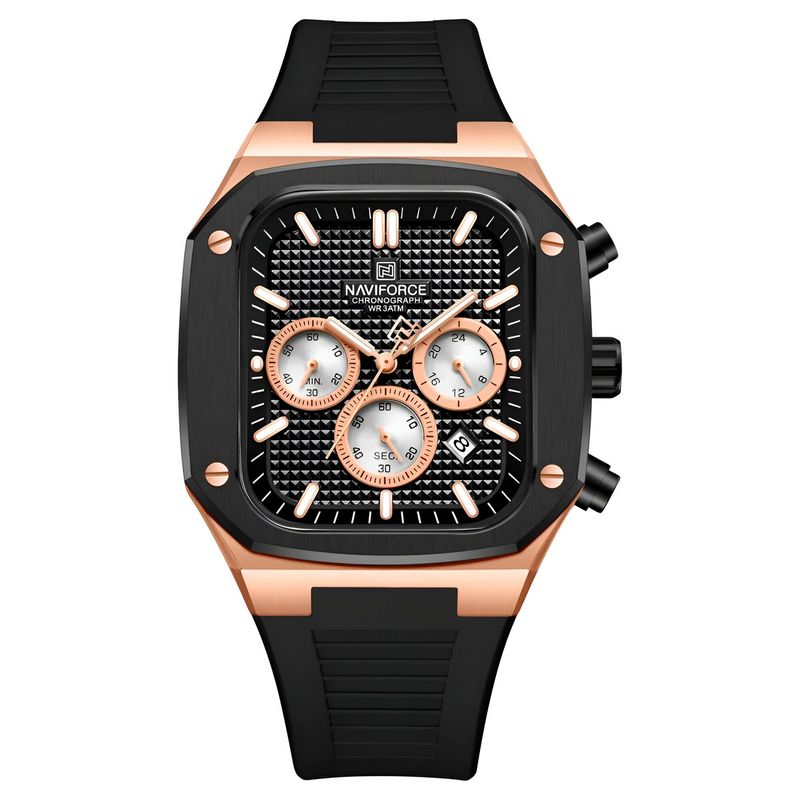 NAVIFORCE - Reloj Naviforce Deportivo Nf8037 Goma Hombre + Estuche