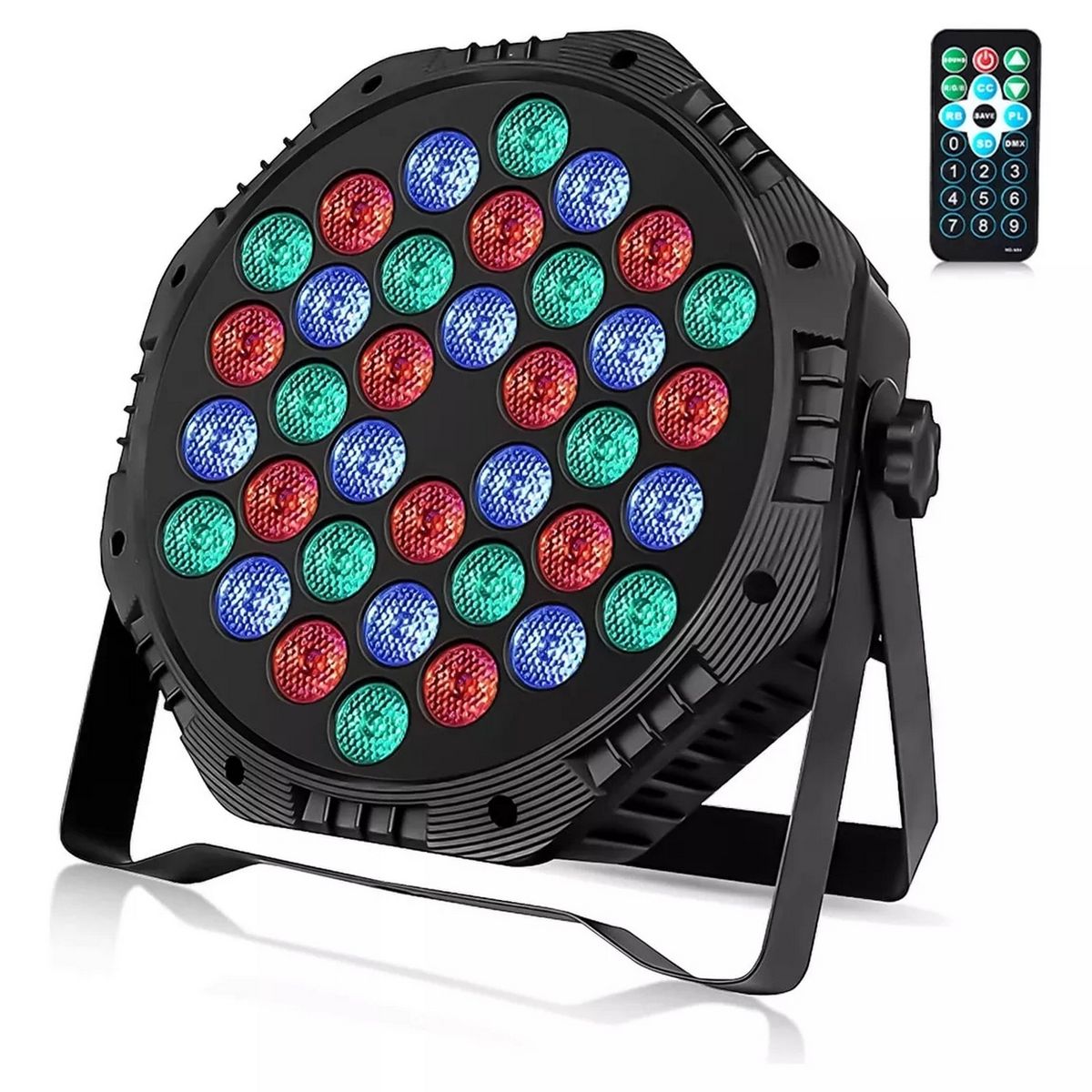 GENERICO - Proyector De Escenario De Iluminación Luces Rgb + Control