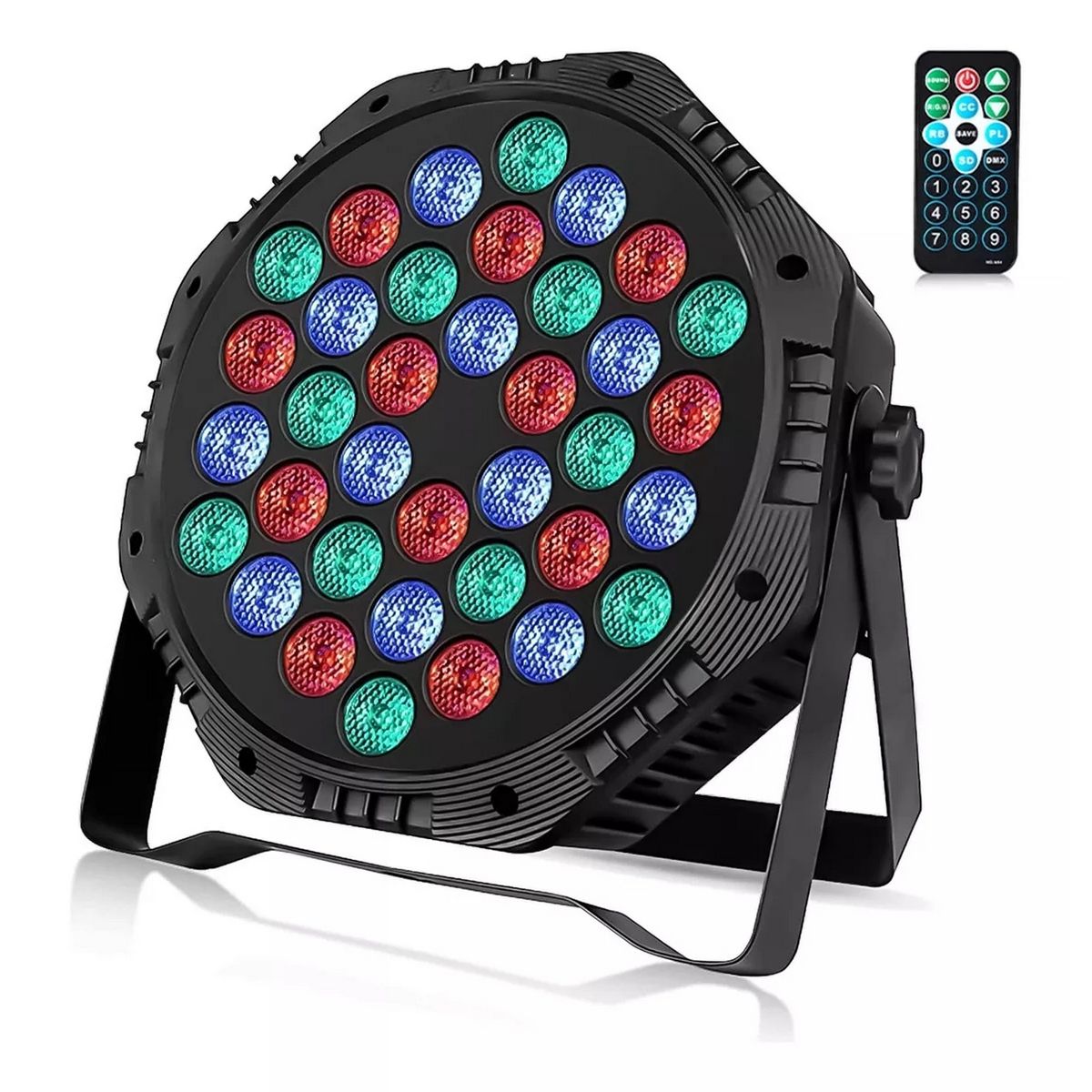 GENERICO - Proyector De Escenario De Iluminación Luces Rgb + Control