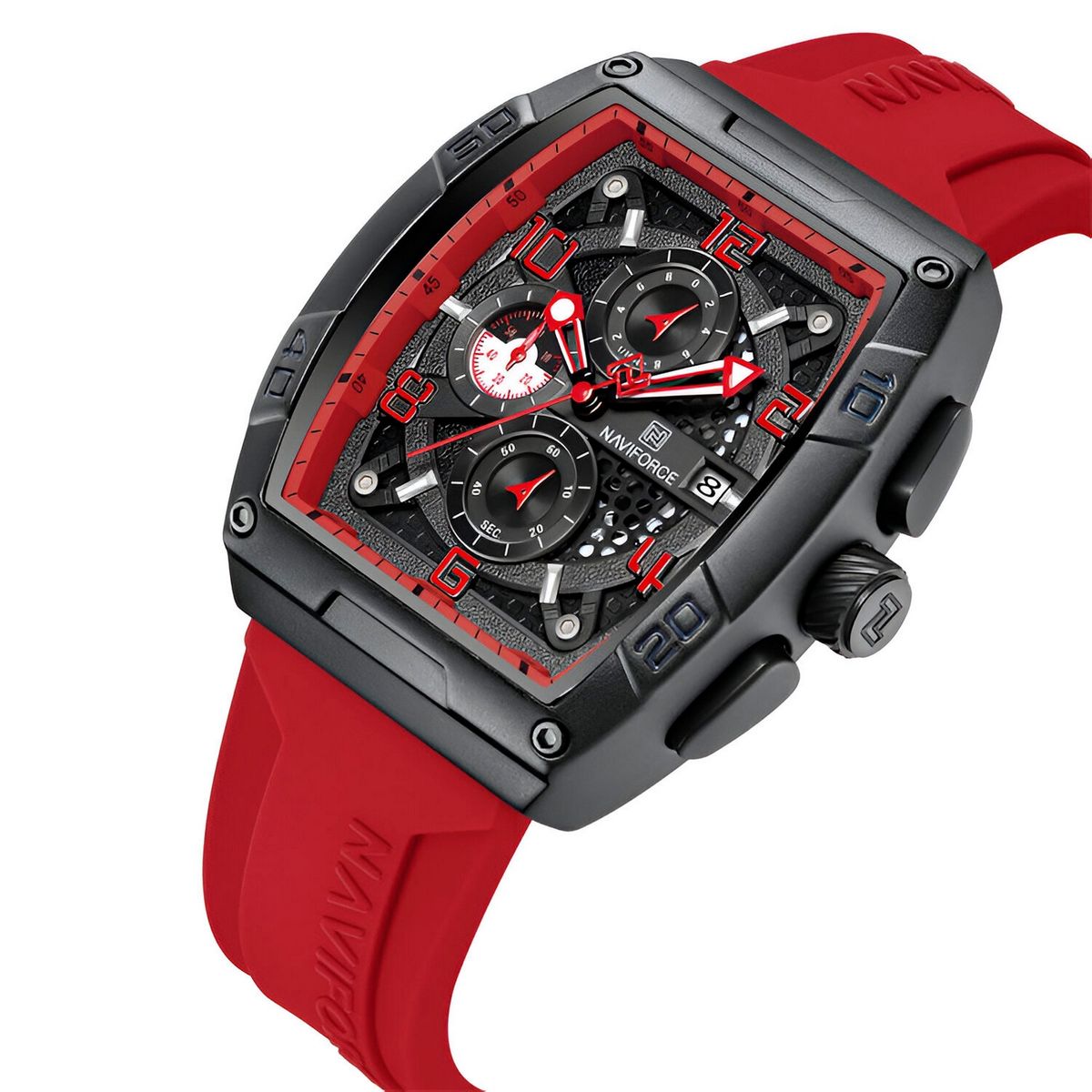 NAVIFORCE - Reloj Naviforce Deportivo Nf8052 Goma Hombre + Estuche