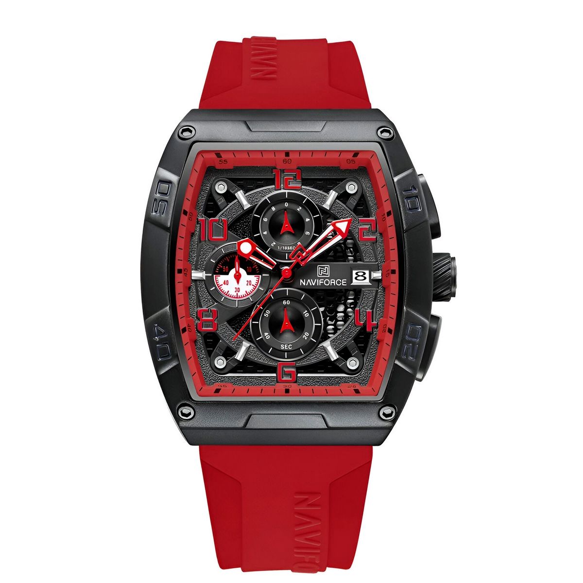 NAVIFORCE - Reloj Naviforce Deportivo Nf8052 Goma Hombre + Estuche