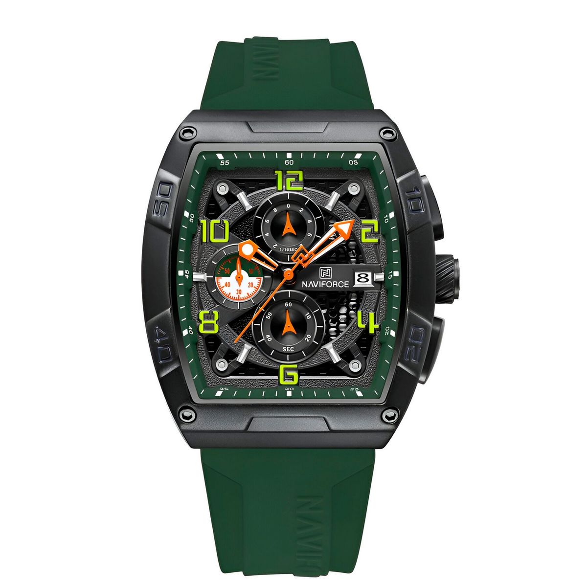 NAVIFORCE - Reloj Naviforce Deportivo Nf8052 Goma Hombre + Estuche