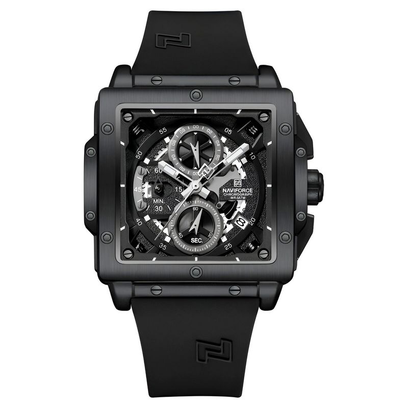 NAVIFORCE - Reloj Naviforce Deportivo Nf8064 Goma Hombre + Estuche