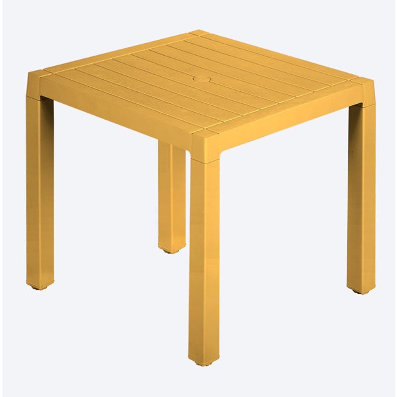 RIMAX - Mesa Barú Cuadrada Rimax Amarillo Mostaza