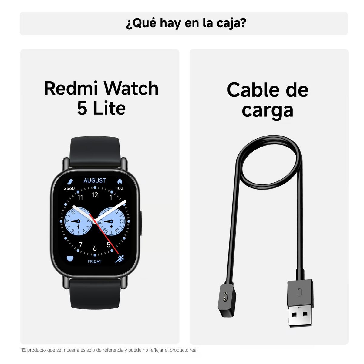 XIAOMI - Reloj Xiaomi Watch 5 lite Negro