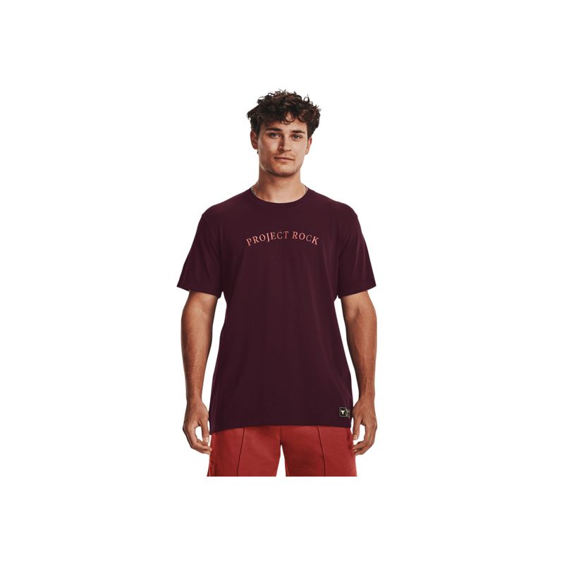 UNDER ARMOUR - Camiseta Hombre UNDER ARMOUR PJT RCK CREST HW SS Marron UNDER ARMOUR.