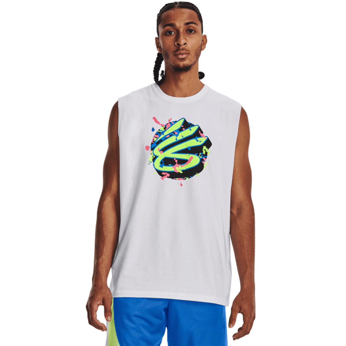 UNDER ARMOUR - Camiseta Hombre Under Armour Curry Slvs Tee Blanco UNDER ARMOUR