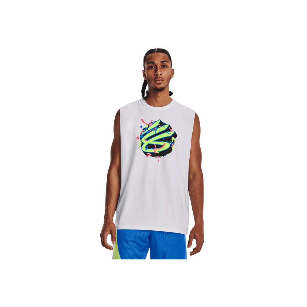UNDER ARMOUR - Camiseta Hombre Under Armour Curry Slvs Tee Blanco UNDER ARMOUR