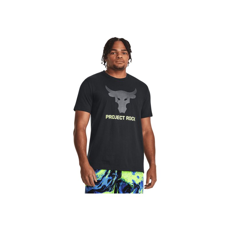 UNDER ARMOUR - Camiseta Hombre UNDER ARMOUR PJT RCK BRHMA BLL SS Negro UNDER ARMOUR.