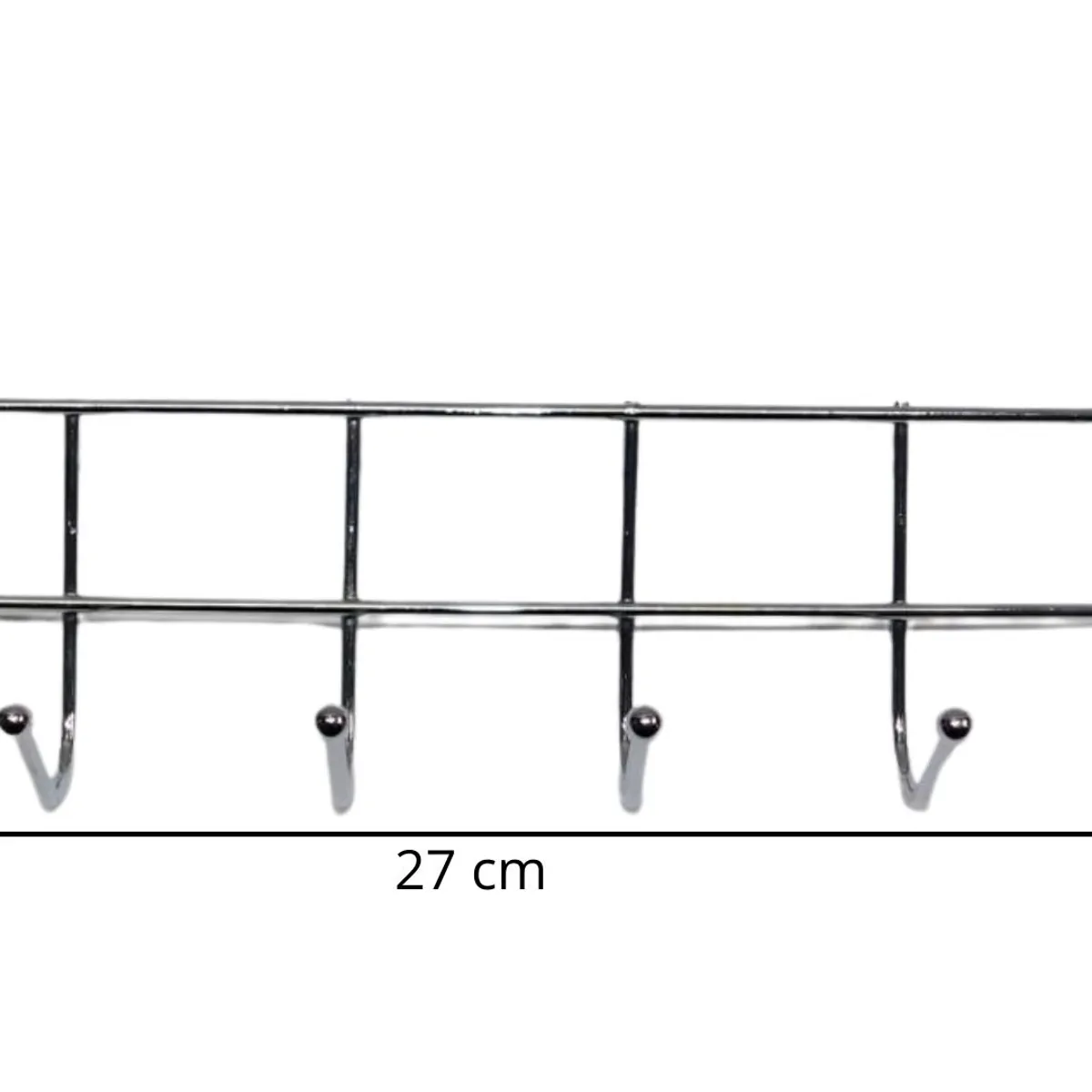 MAZUGI - Perchero Organizador Soporte X 6 Ganchos Utensilios Plateado