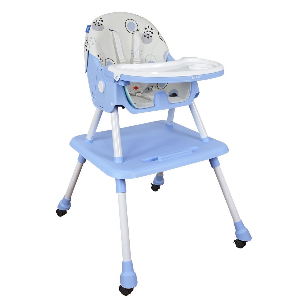 PRIORI - Silla comedor Bebe 3 en 1 Mia Azul Priori