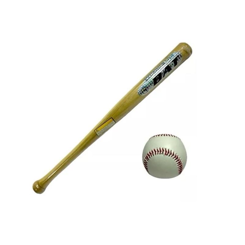 GENERICO - Bate De Béisbol 24 Pulgadas En Madera Bola