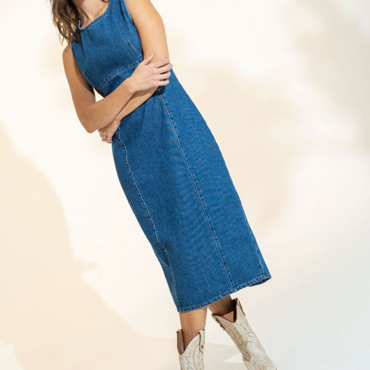 RAGGED - Vestido midi Azul oscuro Ragged