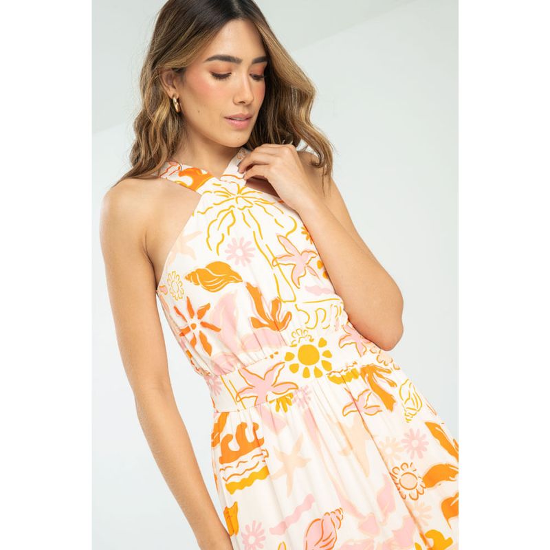 RAGGED - Vestido luana Naranja Ragged
