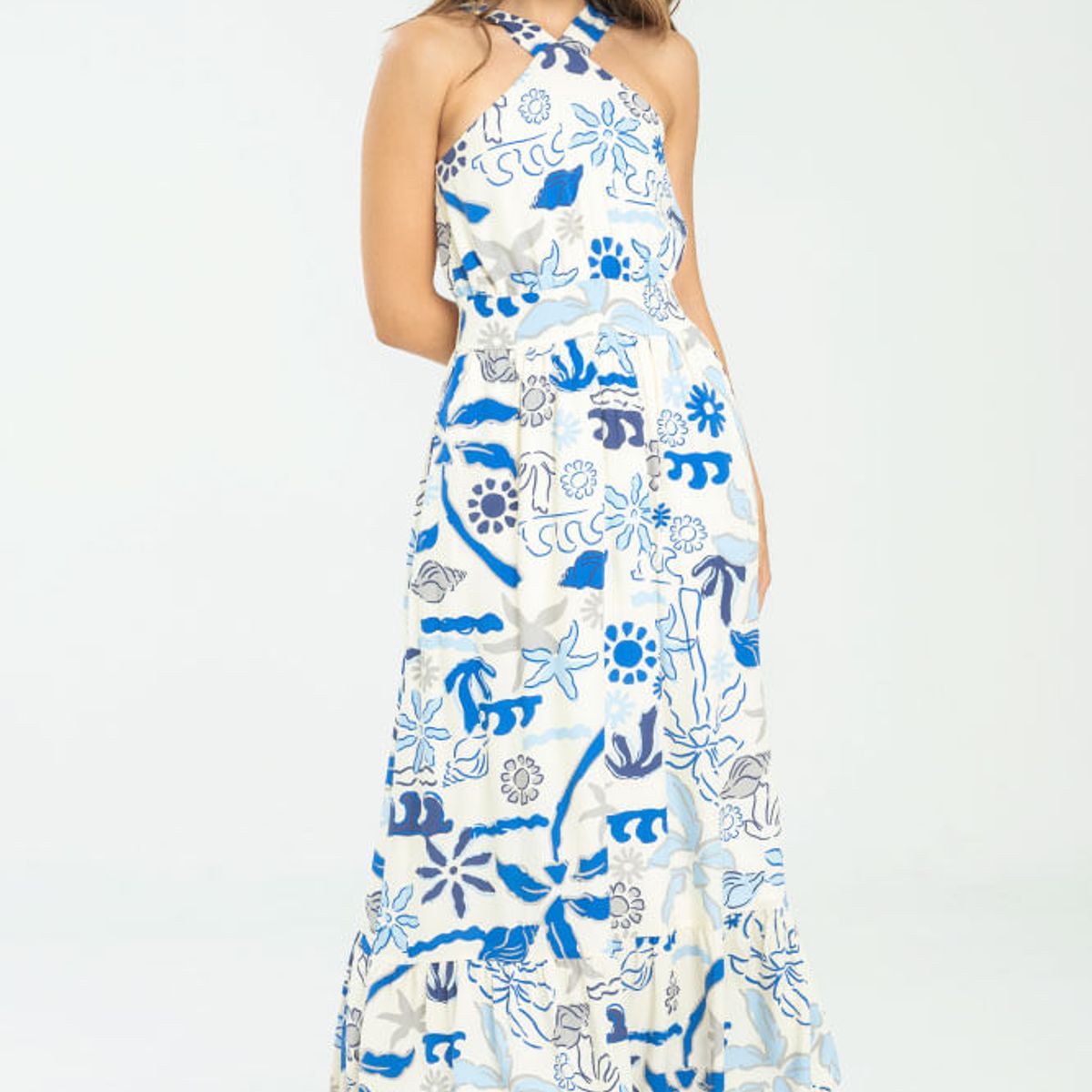 RAGGED - Vestido luana Azul rey Ragged