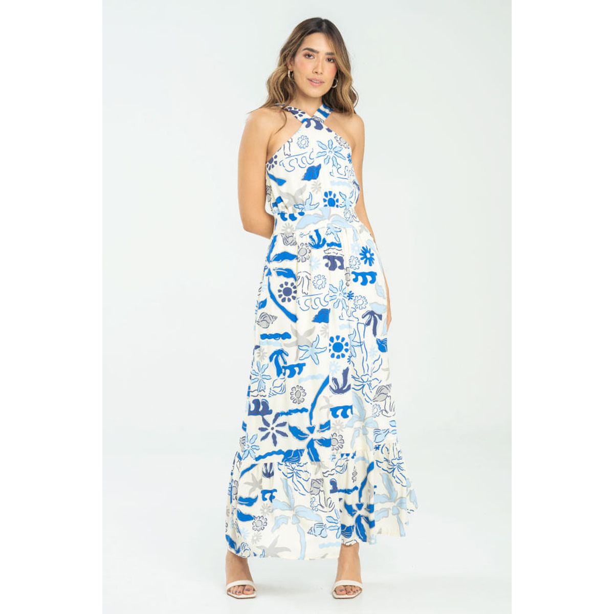 RAGGED - Vestido luana Azul rey Ragged