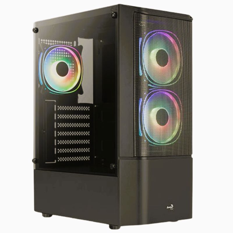 AEROCOOL - Chasis AEROCOOL  QUANTUM MESH-G-BK-3 FANS-NEGRO