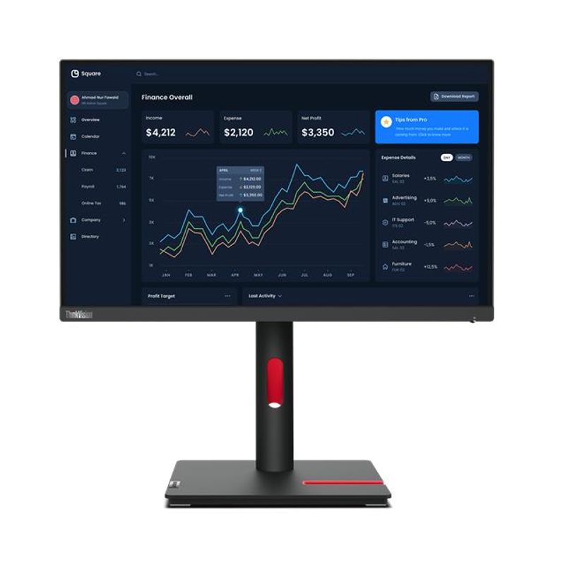 LENOVO - Monitor Lenovo ThinkVision T22i-30 215” HDMI - Negro