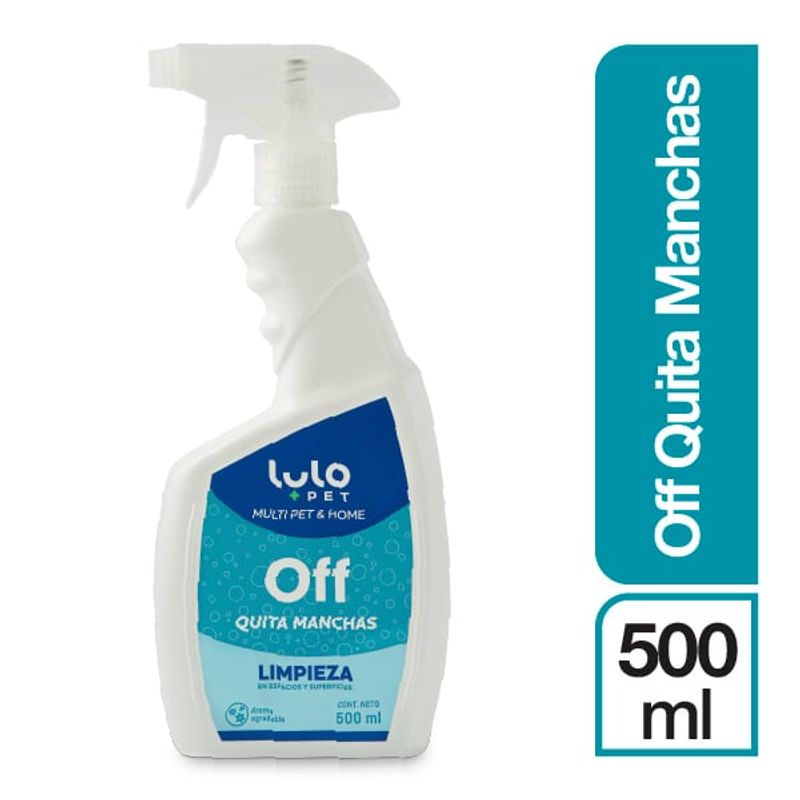 LULOPET - LuloPet Off Quitamanchas Espacios con Mascotas - 500 ml