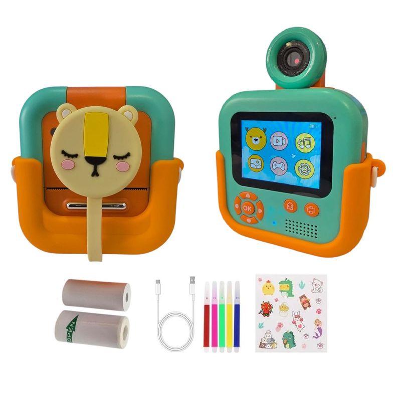 GENERAL - Camara Digital Impresora Niños Modo Selfie Naranja