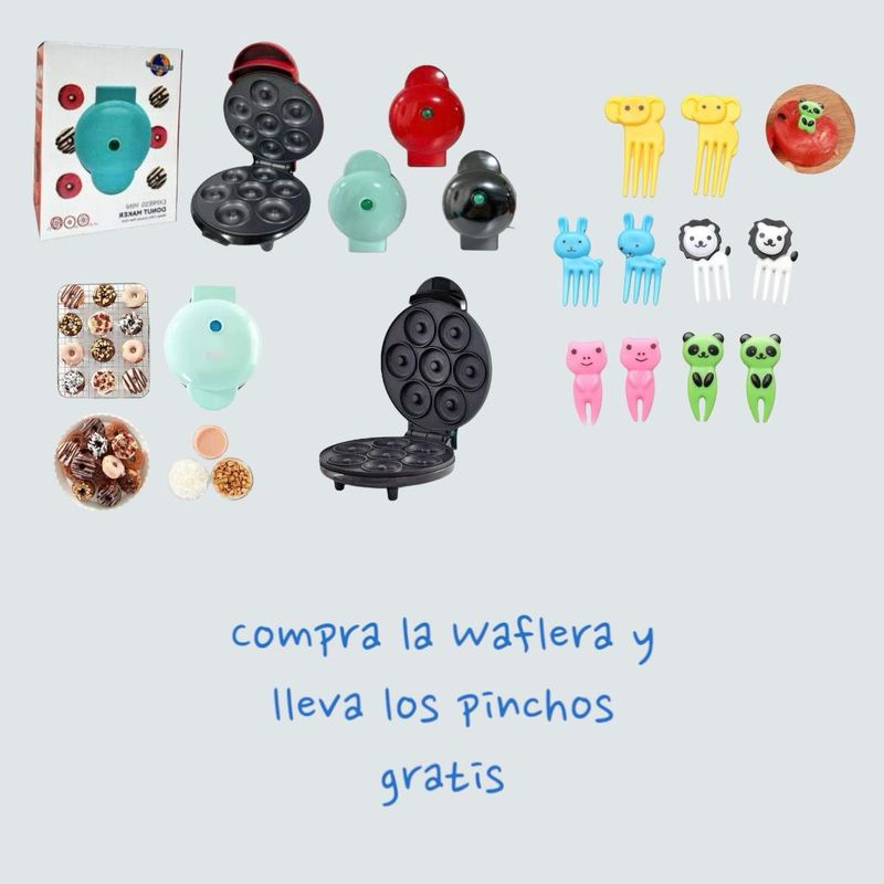GENERICO - MAQUINA DE DONAS+ Pinchos de Animales Para Decorar Oferta