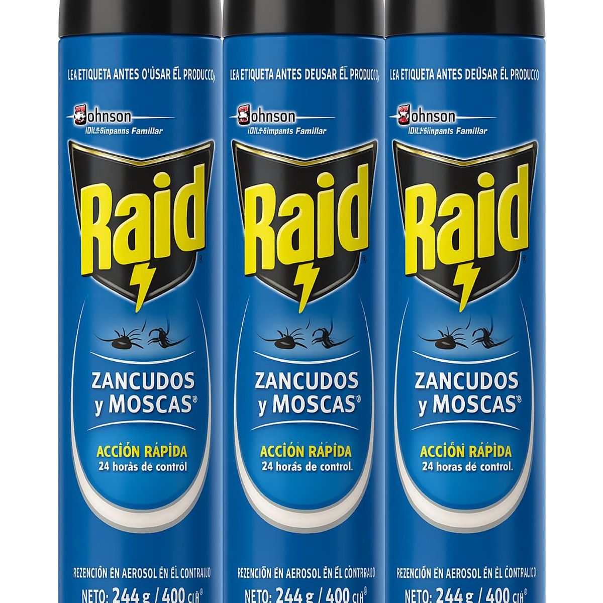 SC JOHNSON - Raid Insecticida Mata Mosquitos X 3 X 400CM3