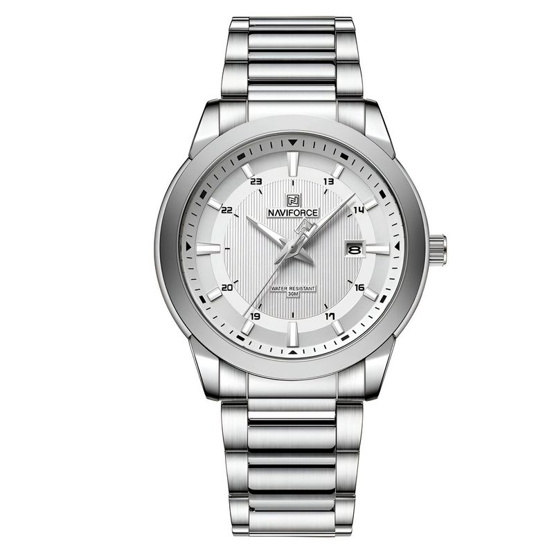 NAVIFORCE - Reloj Naviforce Casual Nf8029 Crono Hombre Acero+ Estuche