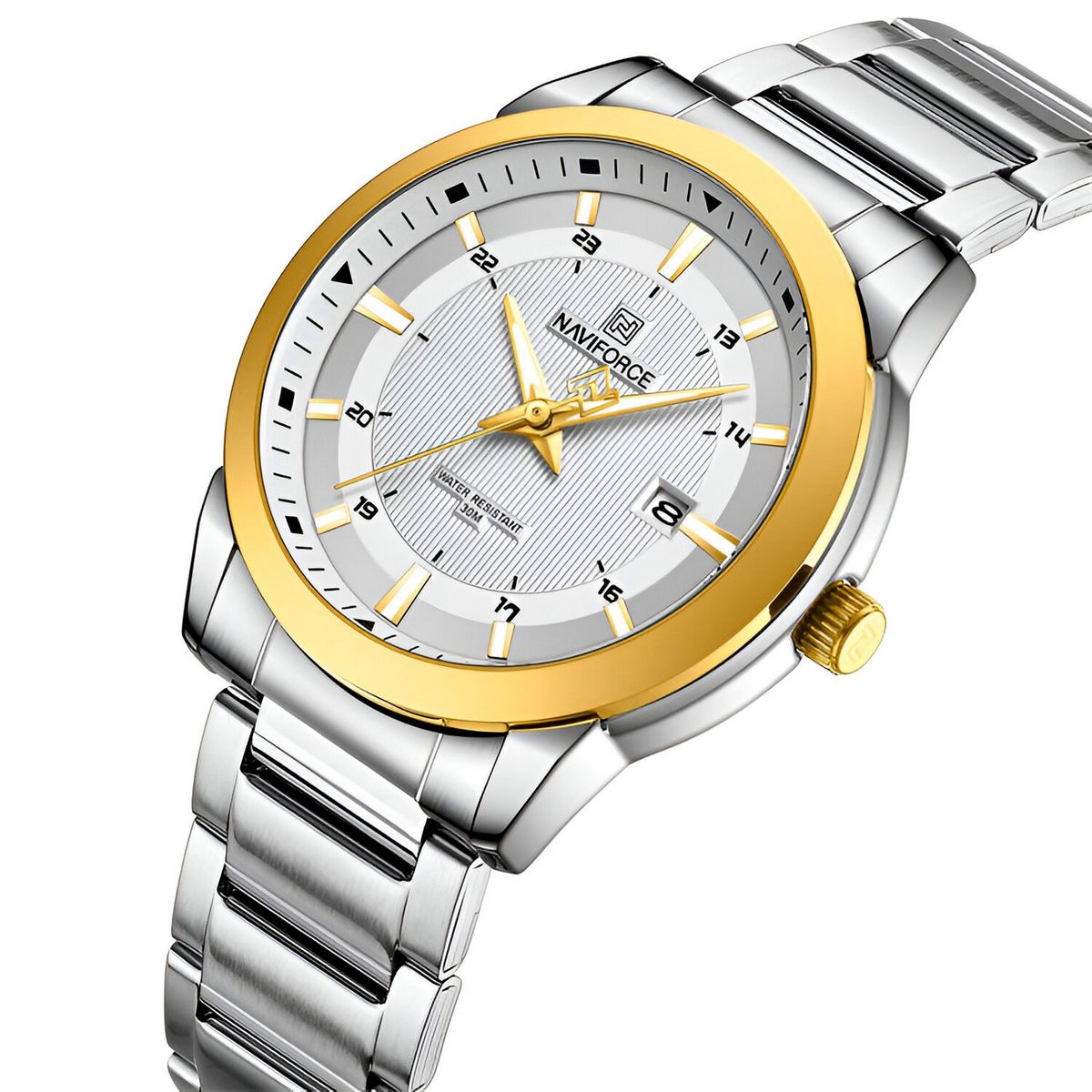 NAVIFORCE - Reloj Naviforce Casual Nf8029 Crono Hombre Acero+ Estuche