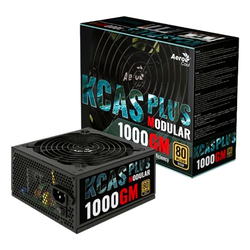 AEROCOOL - Fuente AEROCOOL KCAS 1000W 80 PLUS GOLD SEMI MODULAR