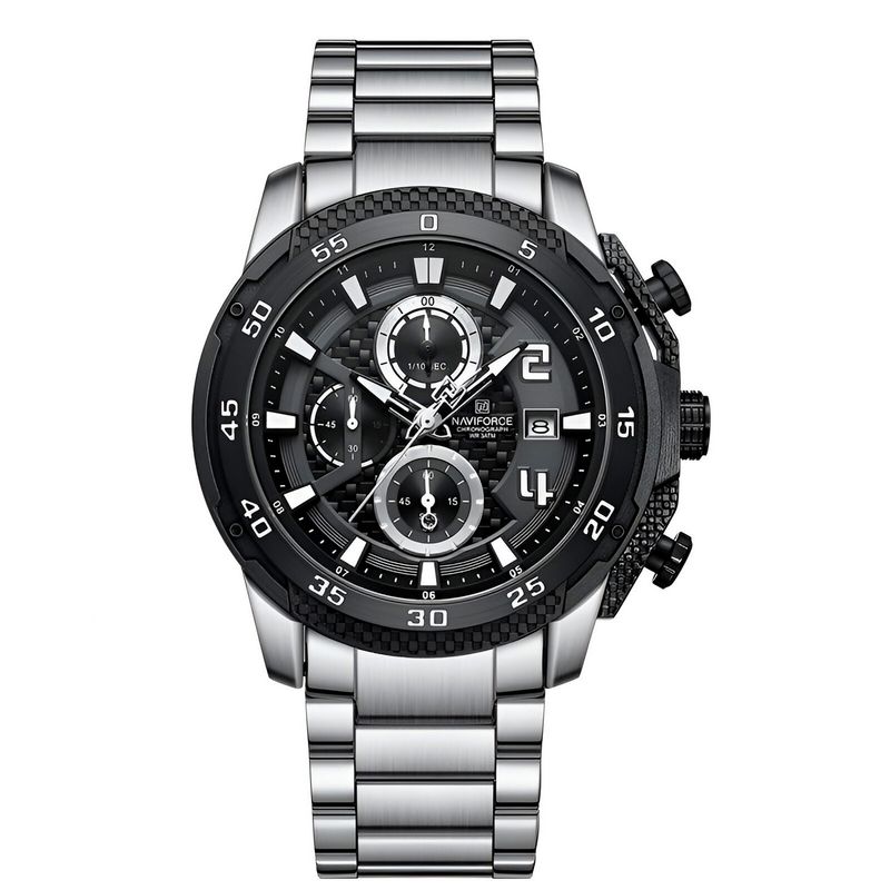 NAVIFORCE - Reloj Naviforce Casual Nf8047s Crono Hombre Acero+ Estuche