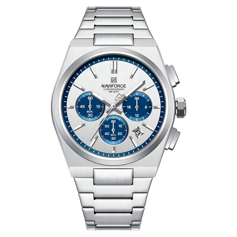 NAVIFORCE - Reloj Naviforce Casual Nf8048g Crono Hombre Acero+ Estuche