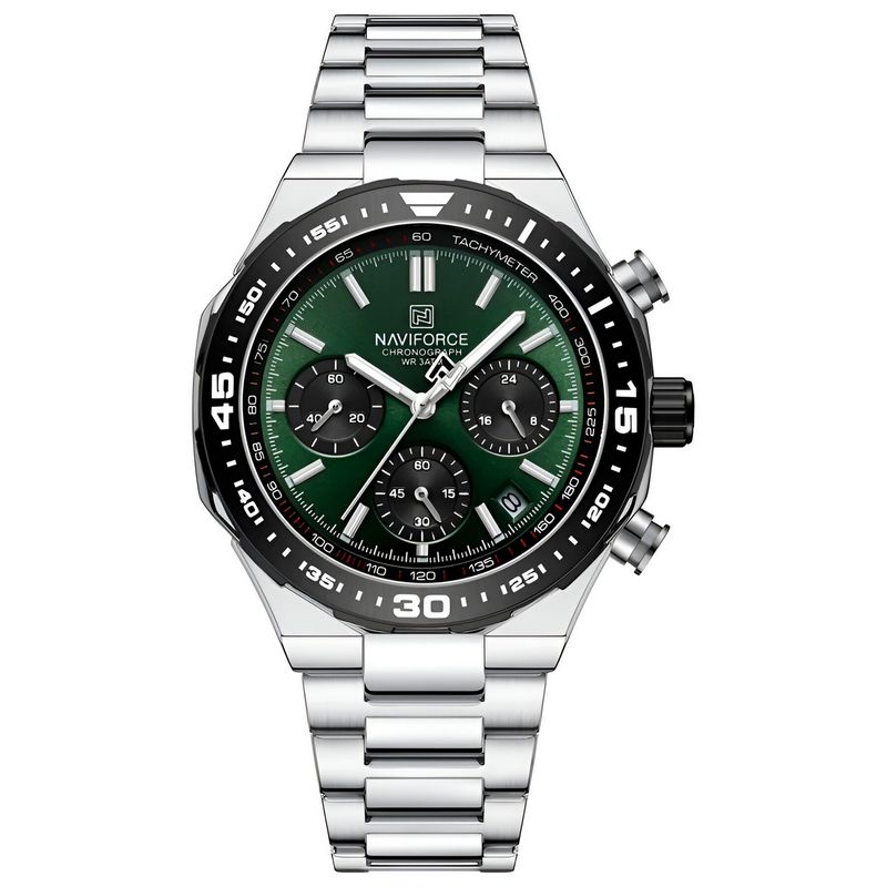 NAVIFORCE - Reloj Naviforce Casual Nf8049 Crono Hombre Acero+ Estuche
