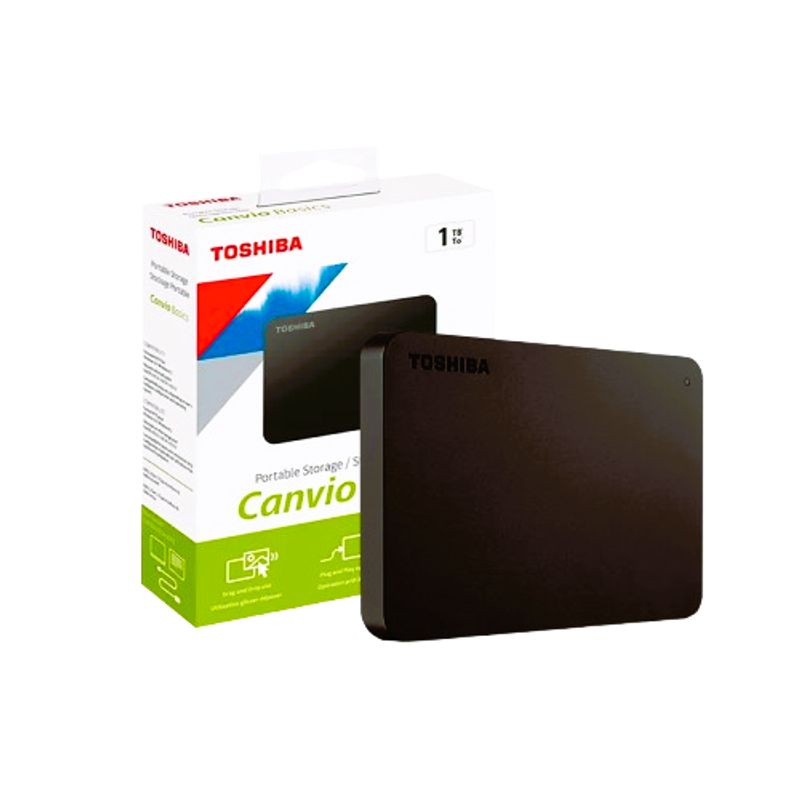 TOSHIBA - Disco Duro Externo TOSHIBA 1TB CANVIO BASICS