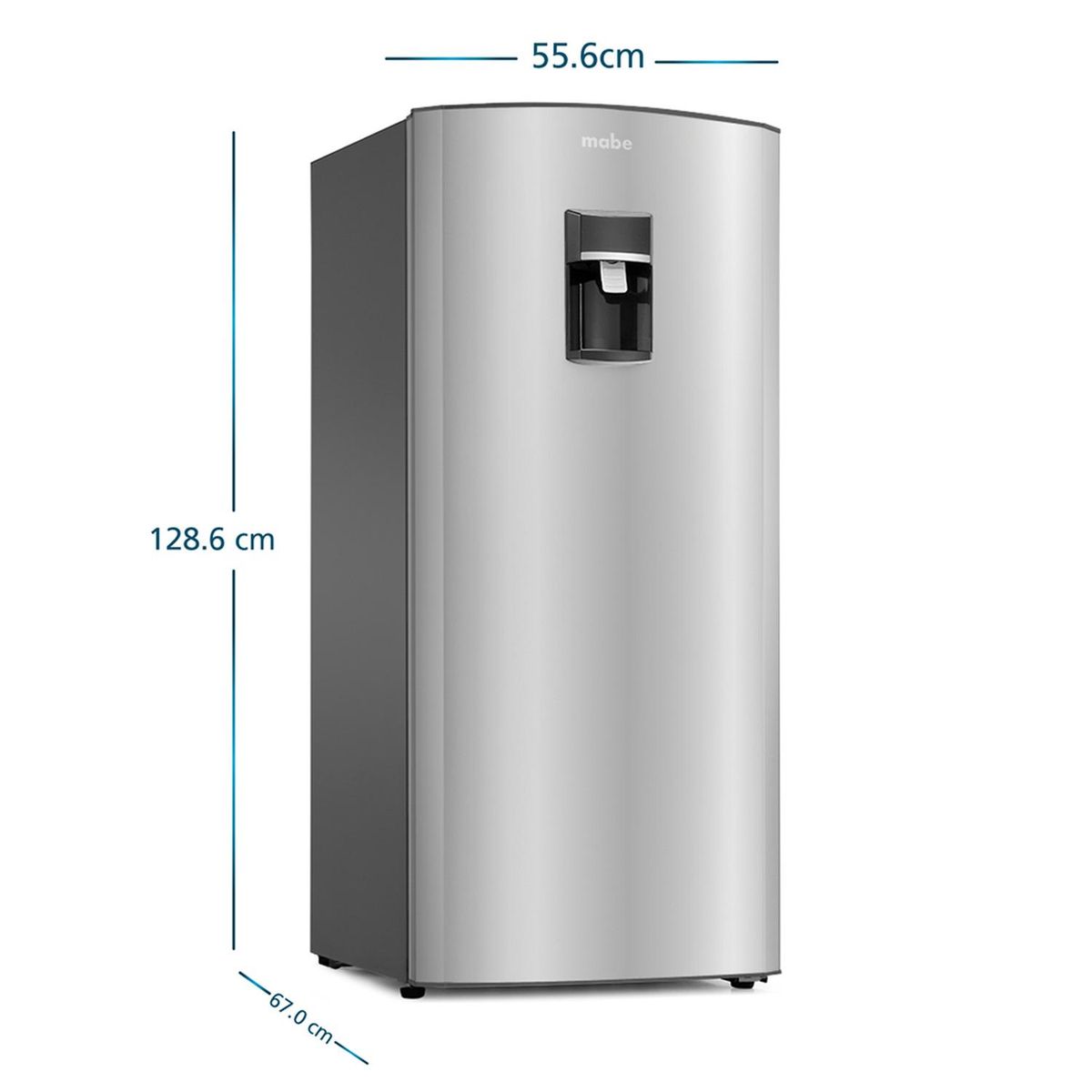  - Nevera Convencional 211L Brutos Inox Mabe RMU210NACU