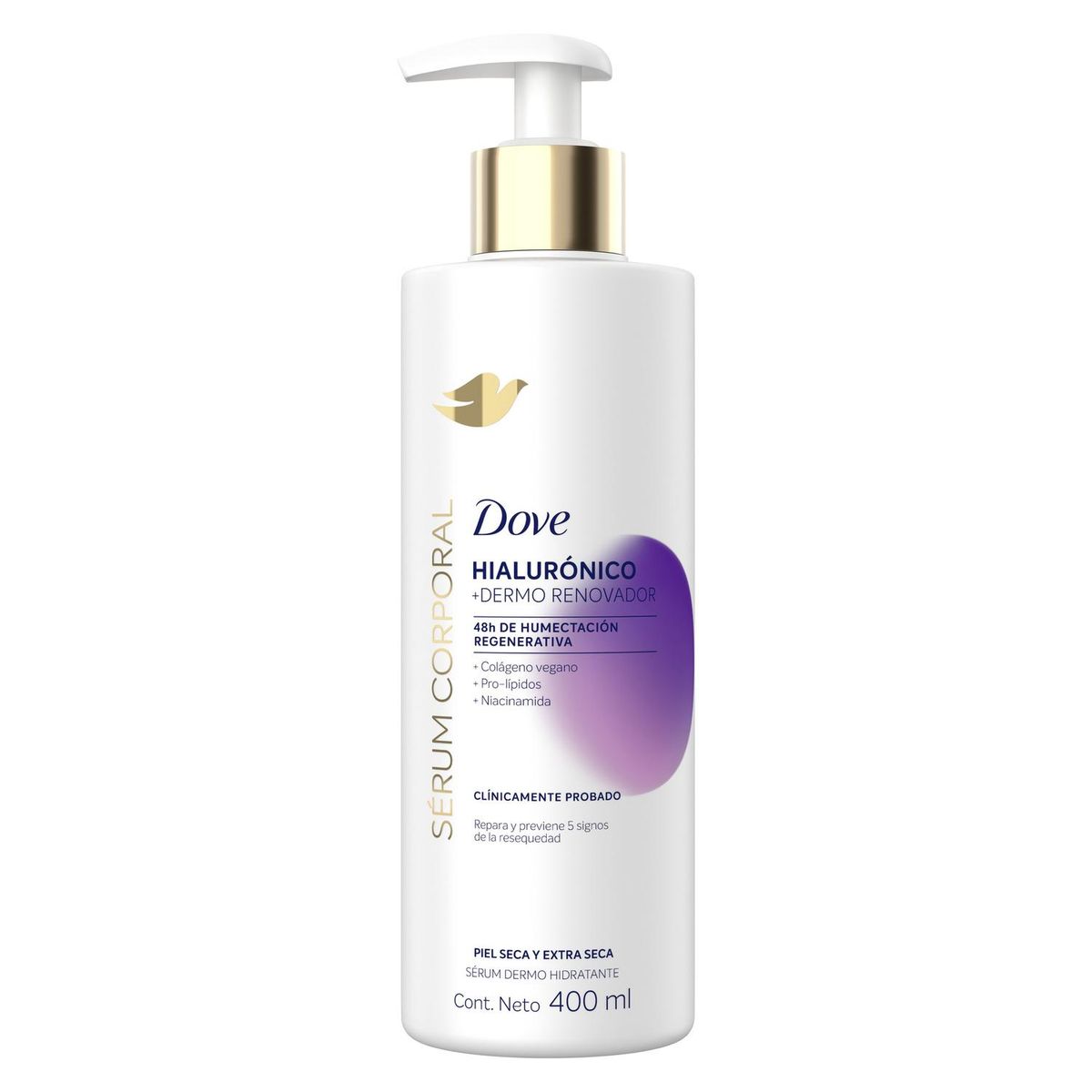 DOVE - Serum Corporal Dove Con Hialuronico Para Piel Seca 400Ml