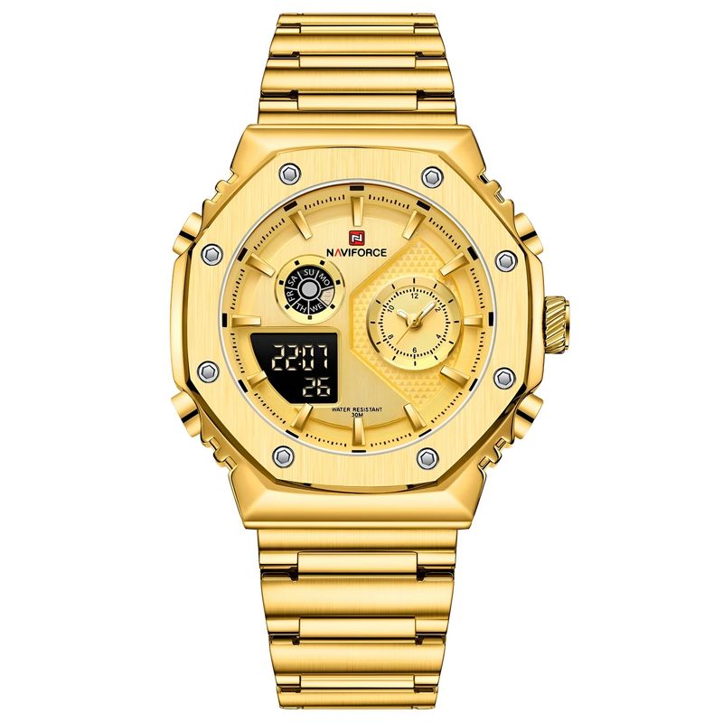 NAVIFORCE - Reloj Naviforce Casual Nf9216s Digital Hombre Acero+ Estuche