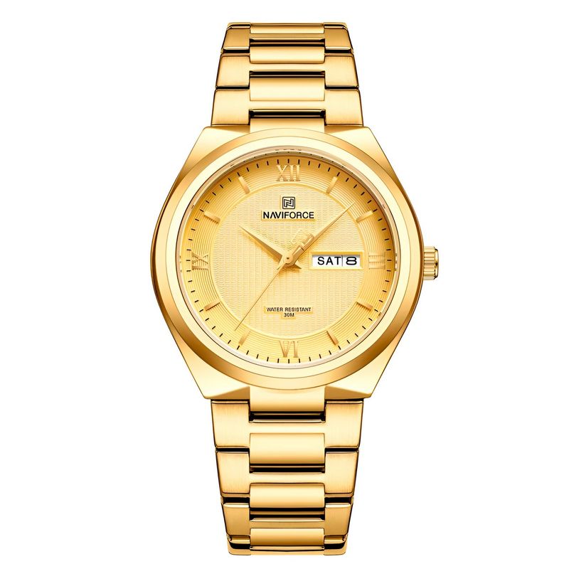 NAVIFORCE - Reloj Naviforce Casual Nf8030 Crono Hombre Acero+ Estuche