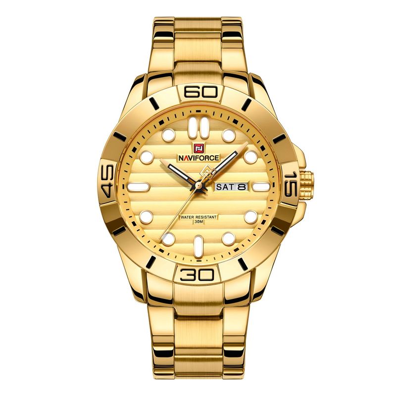 NAVIFORCE - Reloj Naviforce Casual Nf9198 Crono Hombre Acero+ Estuche