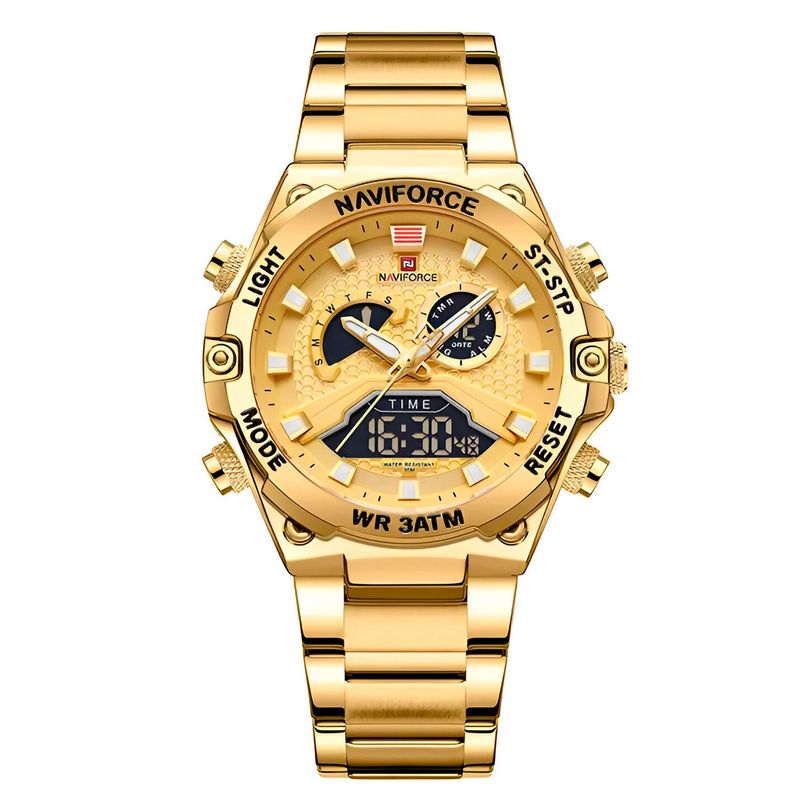 NAVIFORCE - Reloj Naviforce Casual Nf9207 Crono Hombre Acero+ Estuche