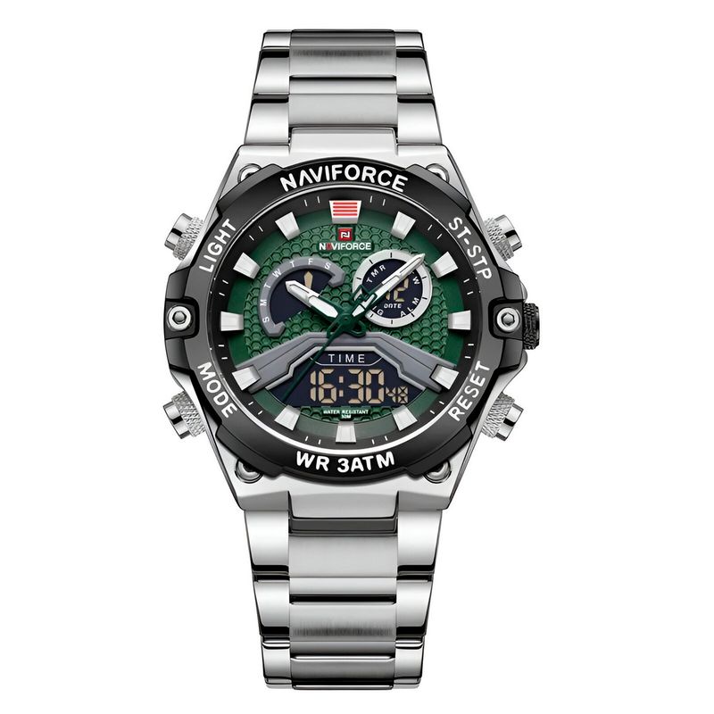 NAVIFORCE - Reloj Naviforce Casual Nf9207 Crono Hombre Acero+ Estuche